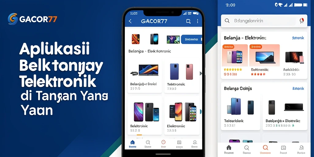 Antarmuka GACOR77 dengan berbagai produk elektronik dan penawaran menarik.