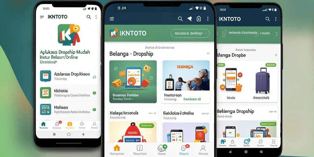 Tampilan antarmuka utama IKNTOTO dengan fitur Dropship yang lengkap.