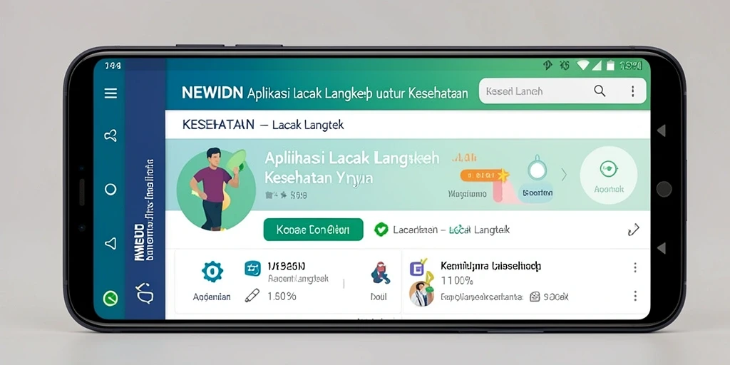 Tampilan antarmuka aplikasi Lacak Langkah NEWIDN yang menarik.