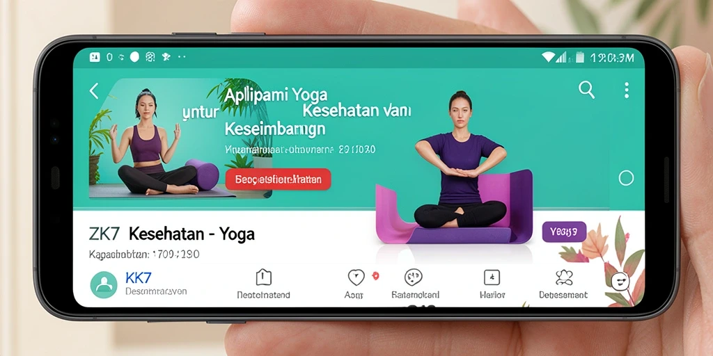 Antarmuka ZK7 dengan berbagai fungsi yoga yang mudah digunakan.